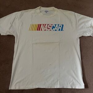 Nike White NASCAR Graphic Tee